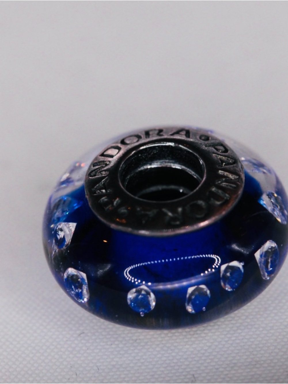 Pandora Blue Bubble Murano Glass Charm | SterlinSilver S925 ALE | Retired | Nwot